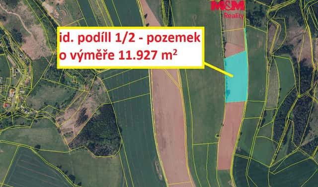 Prodej pole 11 927 m², Hronov – Zbečník, okres Náchod