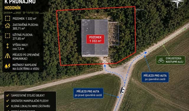 Pronájem skladovacích prostor 272 m², Hornická čtvrť, Hodonín