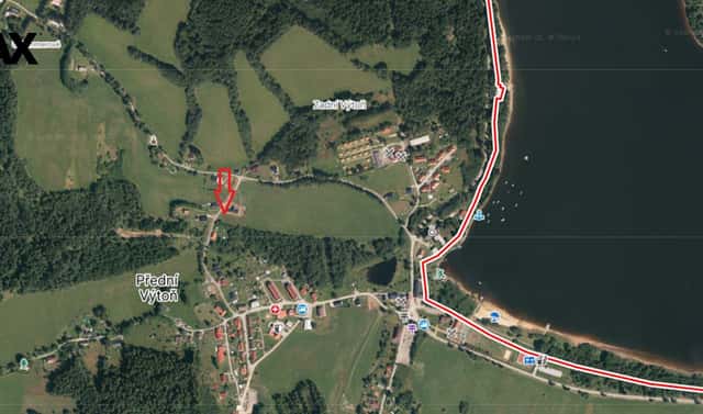 Prodej stavebního pozemku 1 161 m², Přední Výtoň, okres Český Krumlov