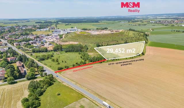 Prodej komerčního pozemku 29 452 m², Zbůch, okres Plzeň-sever