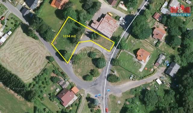 Prodej stavebního pozemku 1 194 m², Tři Sekery – Krásné, okres Cheb