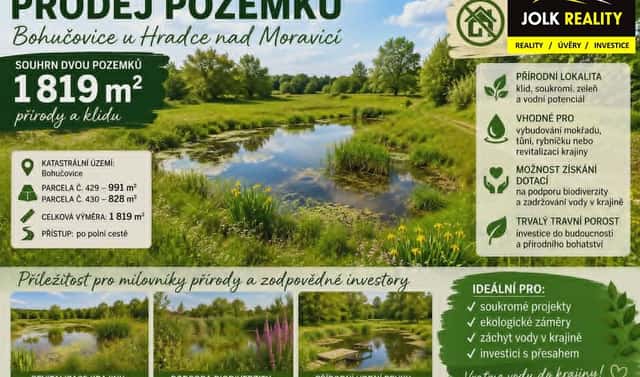 Prodej pozemku 1 819 m², Hradec nad Moravicí – Bohučovice, okres Opava