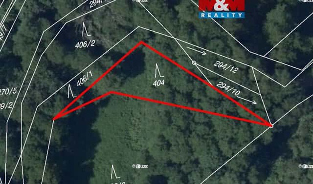 Prodej lesa 491 m², Červené Pečky – Bohouňovice I, okres Kolín