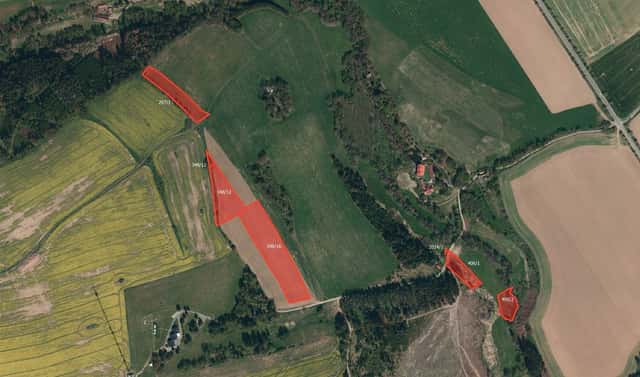 Prodej pole 19 007 m², Křešín – Kramolín, okres Pelhřimov