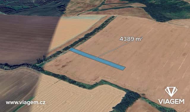 Prodej pole 4 389 m², Uherské Hradiště