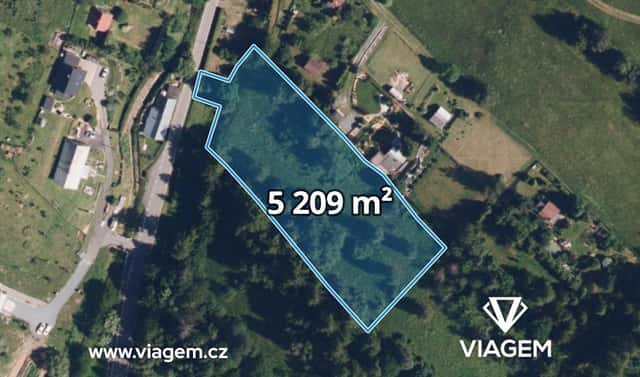 Prodej stavebního pozemku 5 209 m², Dlouhá Stráň, okres Bruntál