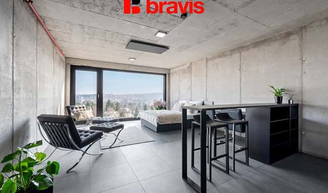 Pronájem bytu 1+kk 28 m², Královopolská, Brno – Žabovřesky, okres Brno-město