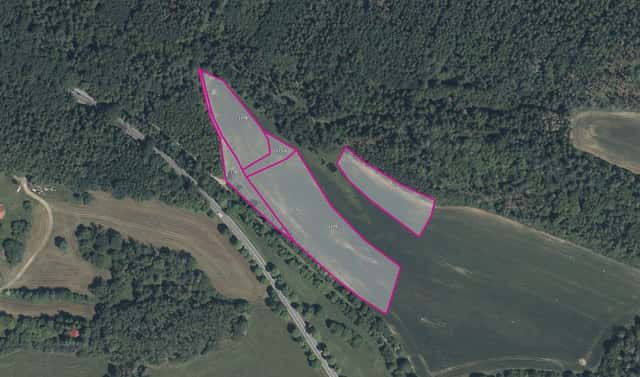 Prodej pole 8 445 m², Obory, okres Příbram