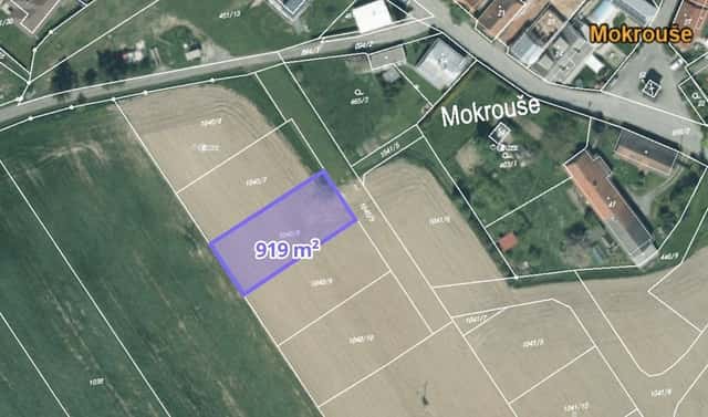 Prodej stavebního pozemku 919 m², Mokrouše, okres Plzeň-město