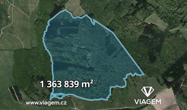 Prodej lesa 46 570 m², Korytná, okres Uherské Hradiště