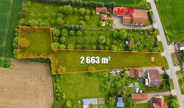Prodej stavebního pozemku 2 660 m², Na Bahýnkách, Vlkava, okres Mladá Boleslav