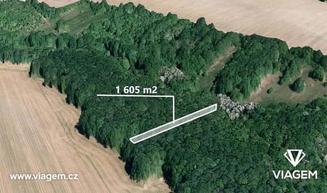 Prodej lesa 735 m², Popovice, okres Uherské Hradiště