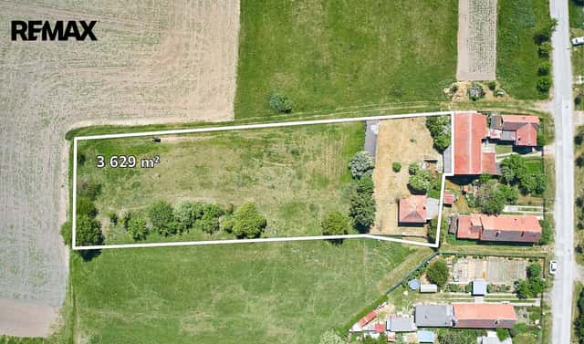 Prodej stavebního pozemku 3 629 m², Hlušice – Hlušičky, okres Hradec Králové