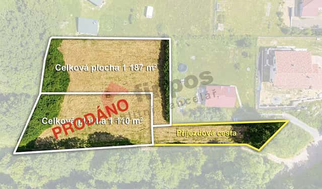 Prodej stavebního pozemku 1 187 m², Libež, okres Benešov