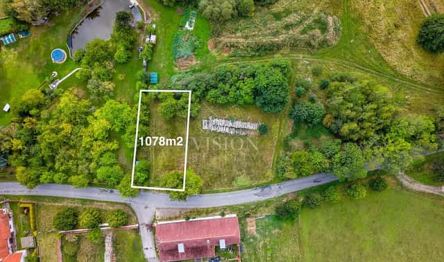 Prodej stavebního pozemku 1 077 m², Chotoviny, okres Tábor