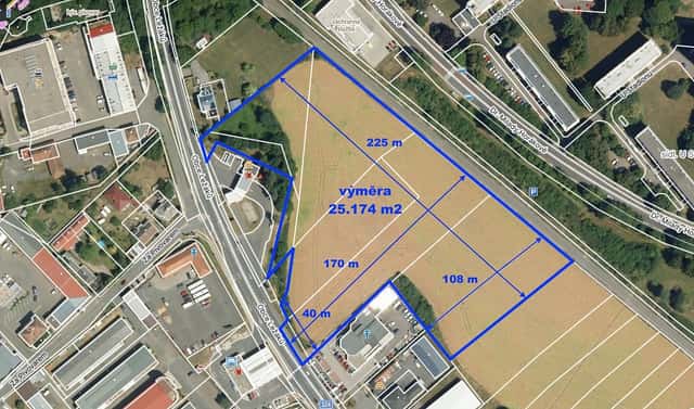 Prodej komerčního pozemku 25 174 m², Obce Ležáků, Chrudim