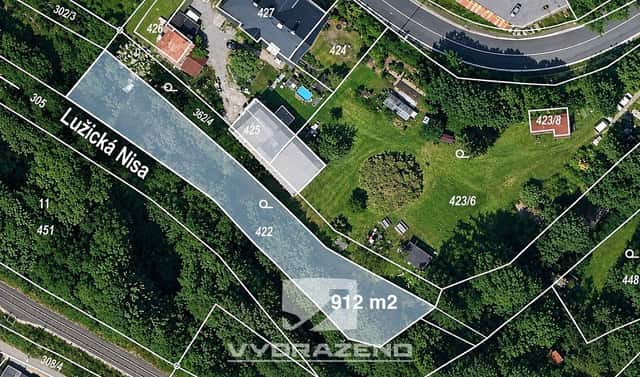Prodej zahrady 912 m², Jablonec nad Nisou