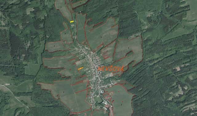 Prodej pozemku 1 826 m², Slavičín – Nevšová, okres Zlín