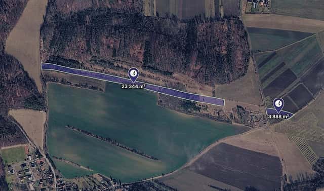Prodej pole 29 403 m², Jeviněves, okres Mělník