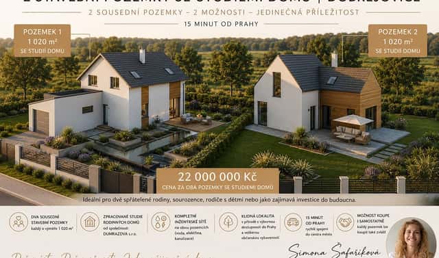 Prodej stavebního pozemku 2 040 m², U Křížku, Dobřejovice, okres Praha-východ
