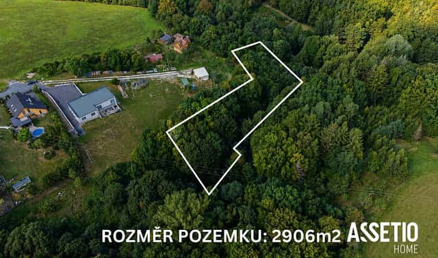 Prodej stavebního pozemku 2 906 m², Veselá, okres Zlín