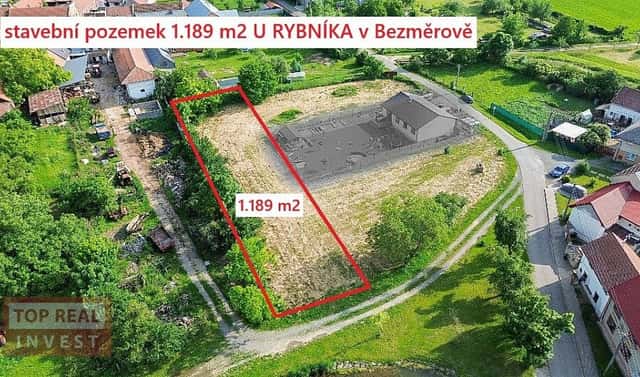 Prodej stavebního pozemku 1 189 m², Bezměrov, okres Kroměříž