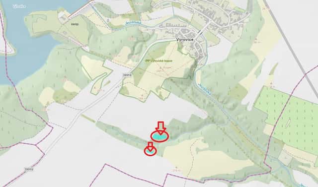 Prodej lesa 1 459 m², Výrovice, okres Znojmo