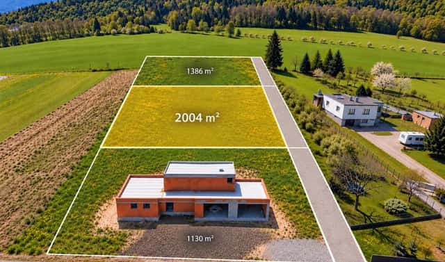 Prodej stavebního pozemku 2 004 m², K Dolům, Frýdek-Místek – Chlebovice