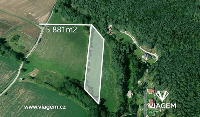 Prodej pole 1 568 m², Slabčice, okres Písek