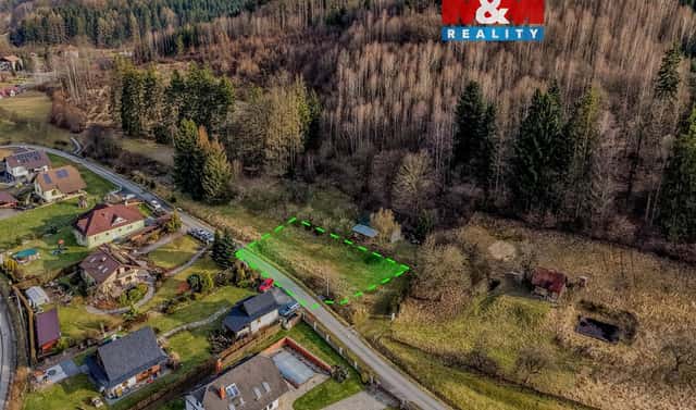 Prodej stavebního pozemku 693 m², Bystřička, okres Vsetín