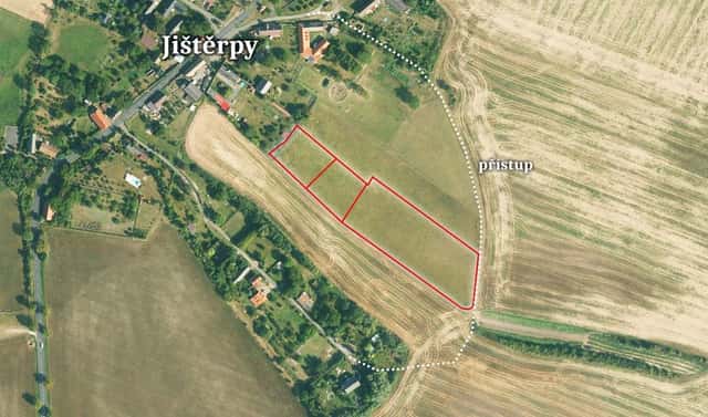 Prodej pole 11 665 m², Chotiněves – Jištěrpy, okres Litoměřice