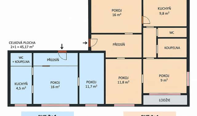 Prodej bytu atypického 108 m², V Zálomu, Ostrava – Zábřeh, okres Ostrava-město