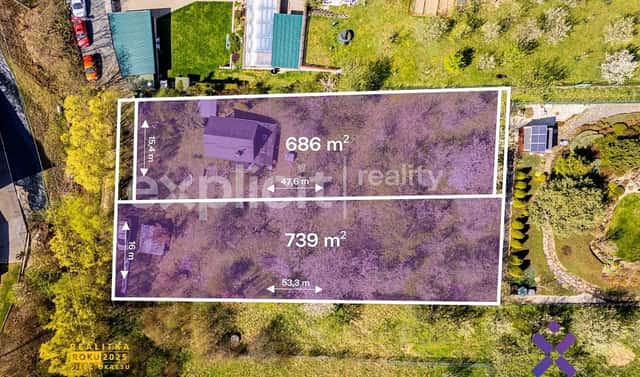 Prodej stavebního pozemku 739 m², Nivka, Hvozdná, okres Zlín