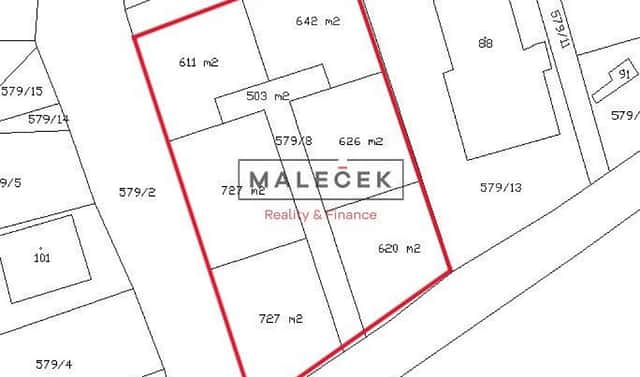Prodej stavebního pozemku 4 457 m², Podbořany, okres Louny