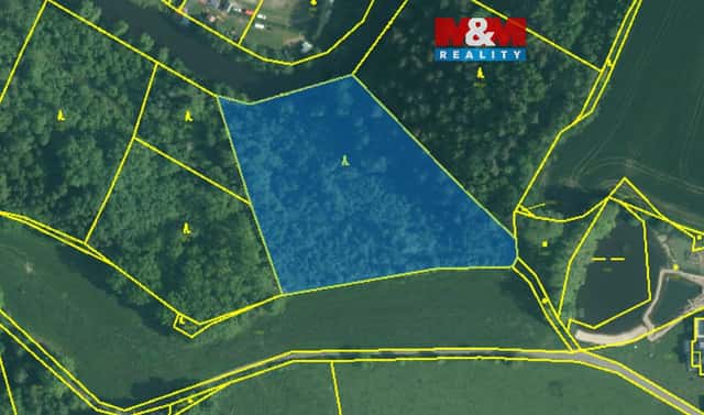 Prodej lesa 9 271 m², Římov – Branišovice, okres České Budějovice