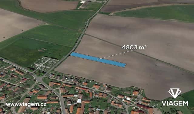 Prodej pole 1 601 m², Běrunice, okres Nymburk