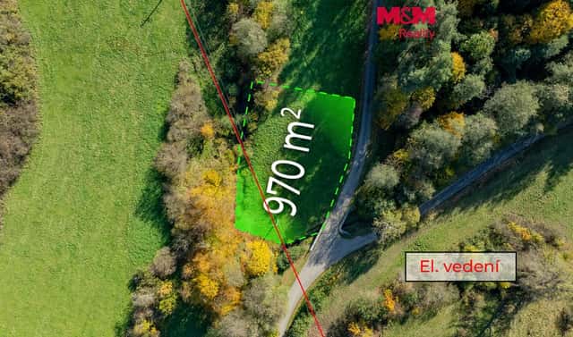 Prodej pozemku 970 m², Zděchov, okres Vsetín