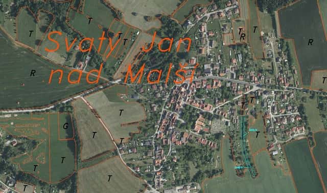 Prodej pozemku 2 091 m², Svatý Jan nad Malší, okres České Budějovice