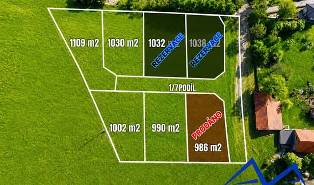 Prodej stavebního pozemku 1 030 m², Mořkov, okres Nový Jičín