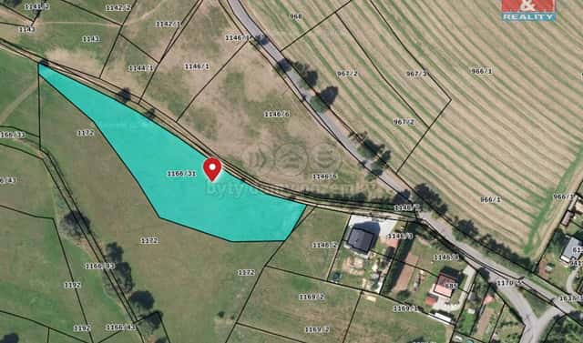 Prodej stavebního pozemku 5 527 m², Kasejovice, okres Plzeň-jih