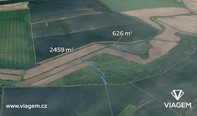 Prodej pole 2 100 m², Archlebov, okres Hodonín