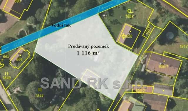 Prodej stavebního pozemku 1 116 m², Trhanov – Pila, okres Domažlice