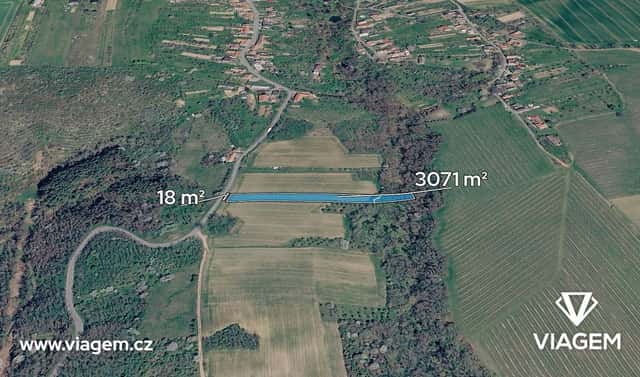 Prodej pole 3 089 m², Újezdec, okres Uherské Hradiště