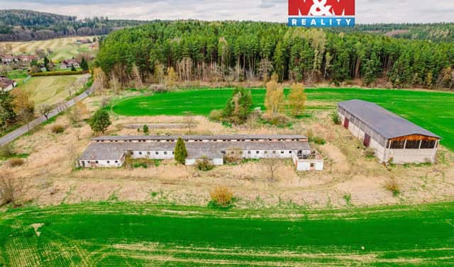 Prodej zemědělského objektu 9 558 m², Všemyslice – Všeteč, okres České Budějovice