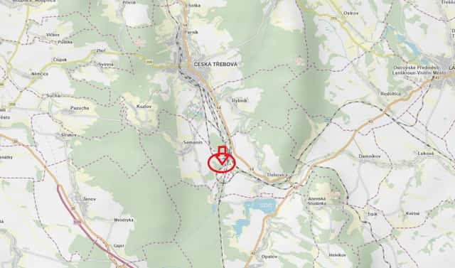 Prodej lesa 2 295 m², Semanín, okres Ústí nad Orlicí