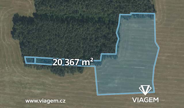 Prodej pole 5 464 m², Slabčice, okres Písek