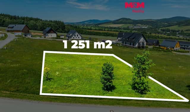 Prodej stavebního pozemku 1 251 m², Červená Voda, okres Ústí nad Orlicí