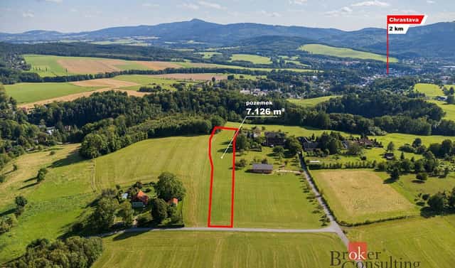 Prodej louky 7 126 m², Frýdlantská, Chrastava – Horní Chrastava, okres Liberec