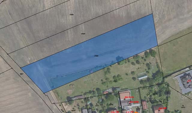 Prodej pole 1 015 m², Dymokury, okres Nymburk