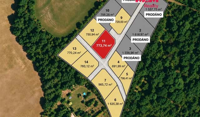 Prodej stavebního pozemku 774 m², Líšťany, okres Plzeň-sever